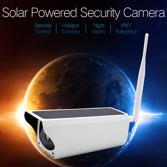 Cámara IR impermeable de vídeo IP CCTV de seguridad con batería WiFi inalámbrica Chinabrand de energía solar 1080P